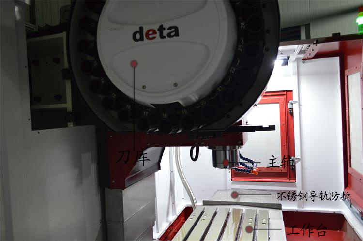 1270立式加工中心工作區(qū)